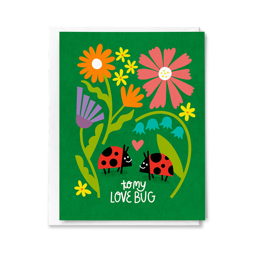 Love Bug Card, Half and a Third