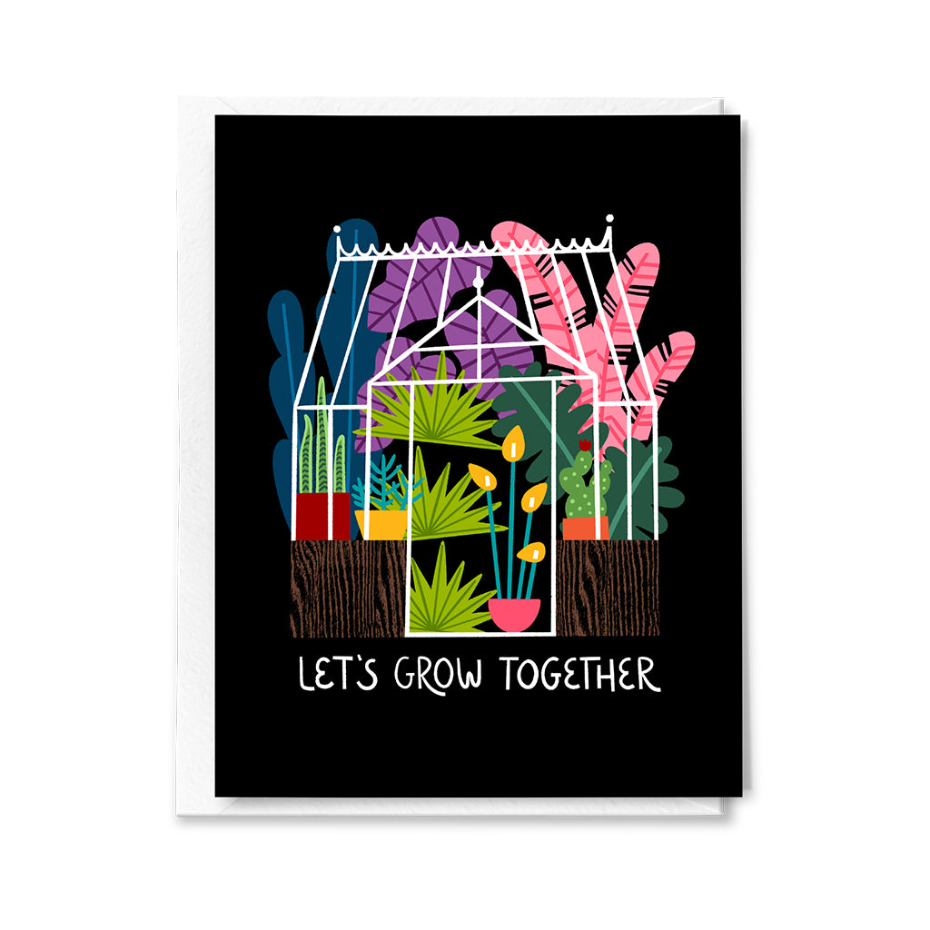 Let's Grow Together Greenhouse Pack of 10 Greeting Cards