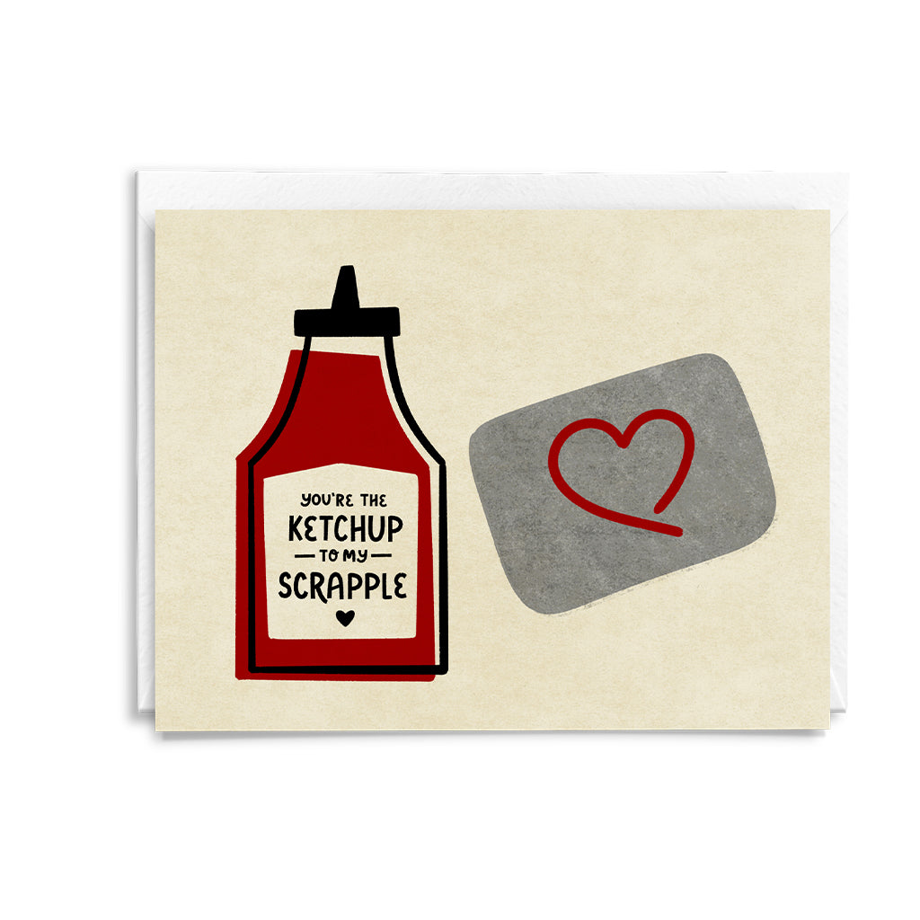 Ketchup to my Scrapple Pack of 10 Greeting Cards
