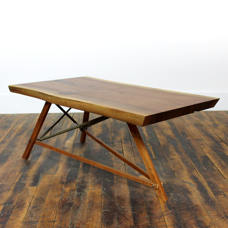 Live Edge Walnut Ironing Board Coffee Table